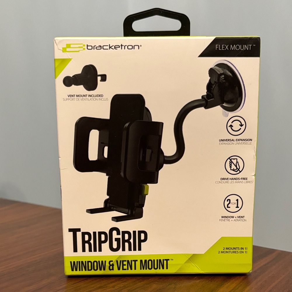 Flex Mount Window & Vent Holder - Black